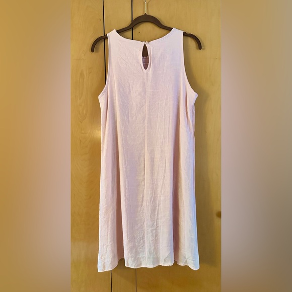 Anthropologie Naif Ballet Pink Sleeveless Midi Shift Dress EUC - Picture 3 of 7